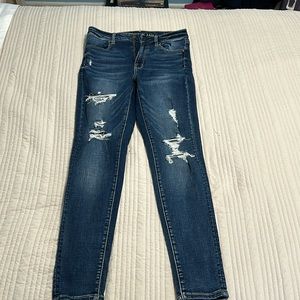 Dark blue super stretch jeans from American Eagle